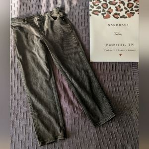 VTG '90s Rider Hi-Rise Straight Leg Black Jeans Sz 14P